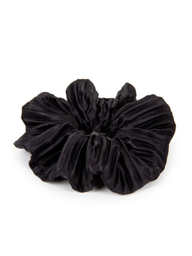 Резинка для волос черного цвета из плиссе