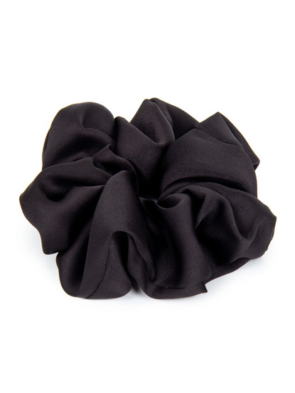 Комплект резинок для волос черного, темно-кремового, белого цвета