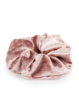 Резинка для волос цвета пыльной розы из бархата