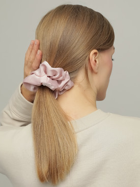 Комплект резинок для волос молочного и розового цвета 2 шт.