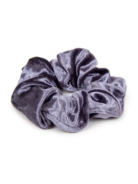 Комплект резинок для волос серого цвета и пыльной розы из бархата 2 шт.