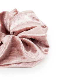 Комплект аксессуаров резинка и ободок цвета пыльной розы из бархата