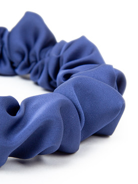 Комплект аксессуаров резинка и ободок синего цвета