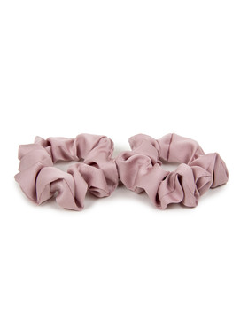 Комплект детских резинок розово-лилового цвета 2 шт.